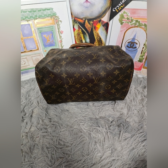 Louis Vuitton Signiture Monogram Speedy 30 (EUC)(TH0031)(2001)(COA) - Picture 6 of 13